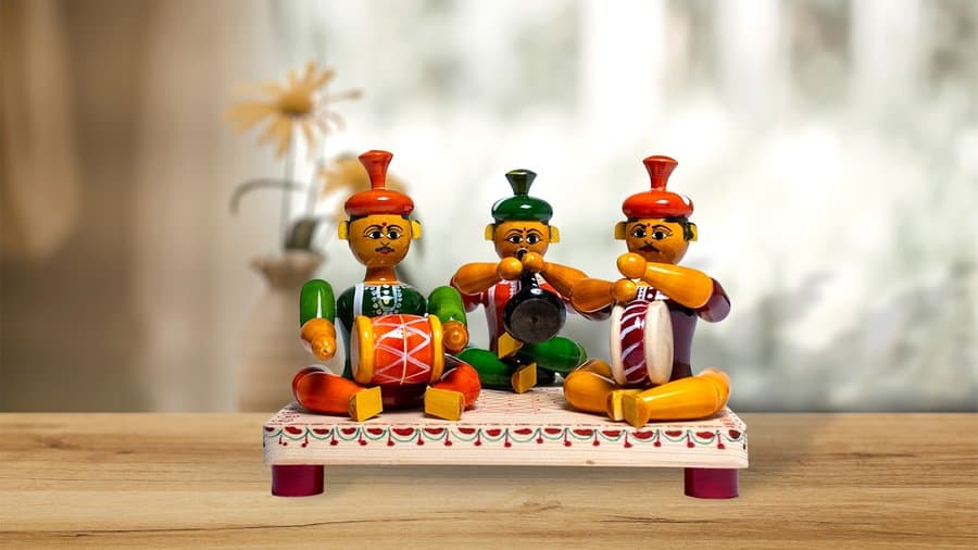 Etikoppaka Sannai Set 3 Dolls