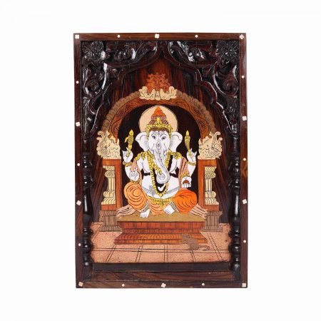 Roose Wood Ganesh Panel