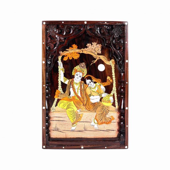Roose Wood Radha Krishna Panel