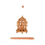 WHITE WOOD  ARCH GANESH WITH BASE 1